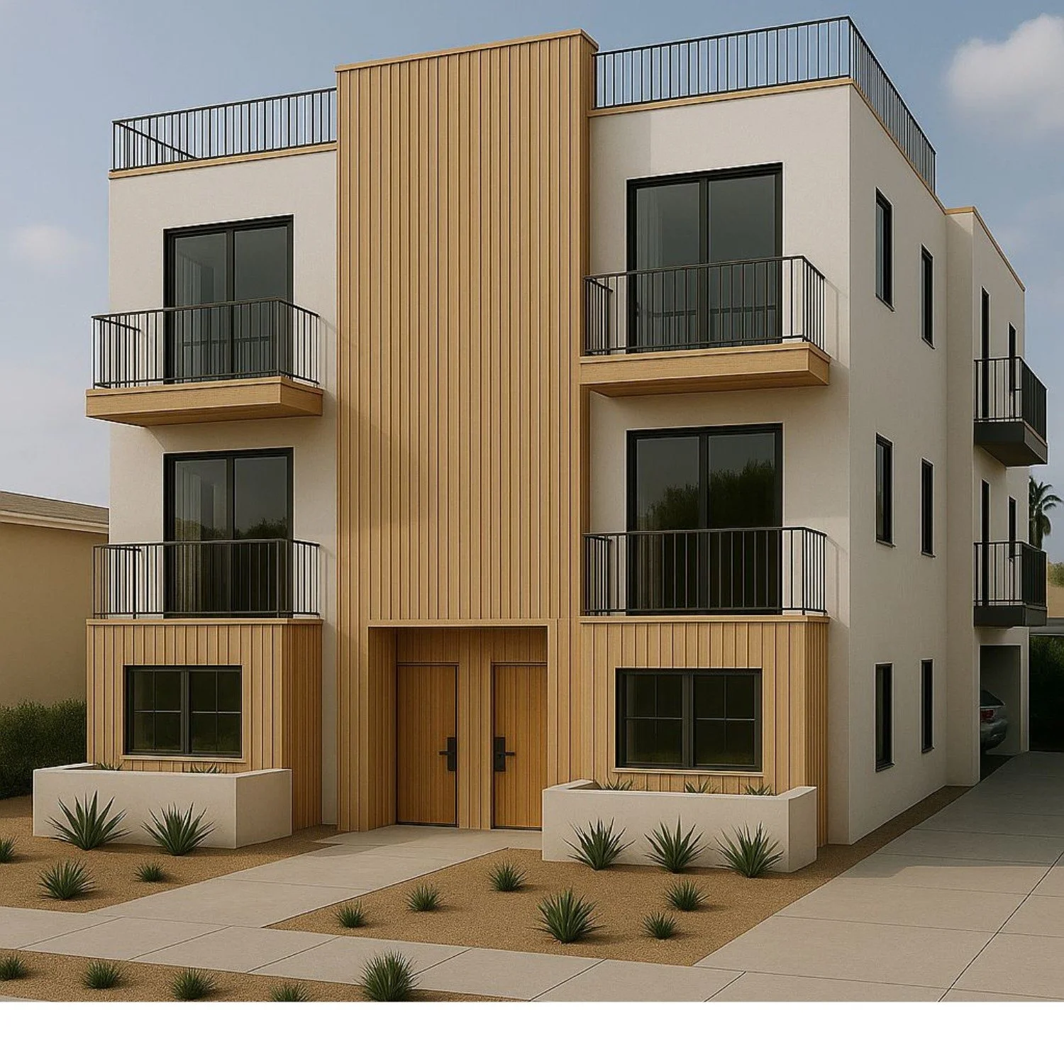 Rendering of The SAMO IV, 1925 19th Street, Santa Monica
